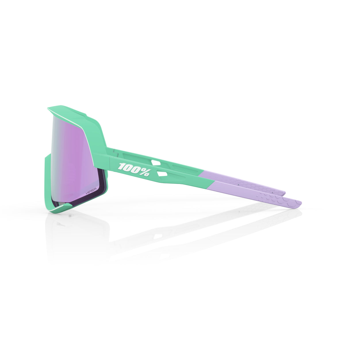 Bril 100% GLENDALE Soft Tact Mintgroen Hiper Spiegel Lavendel