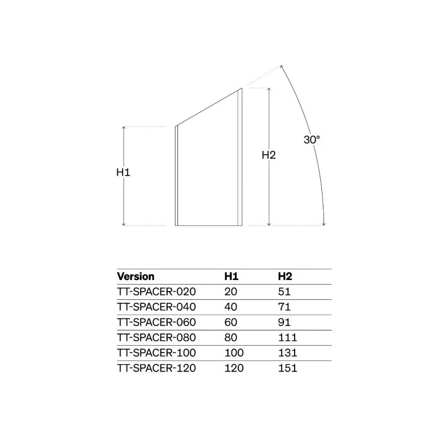 DEDA afstandsset voor JET2/Fast Pro/TT314/Parabolica Pro