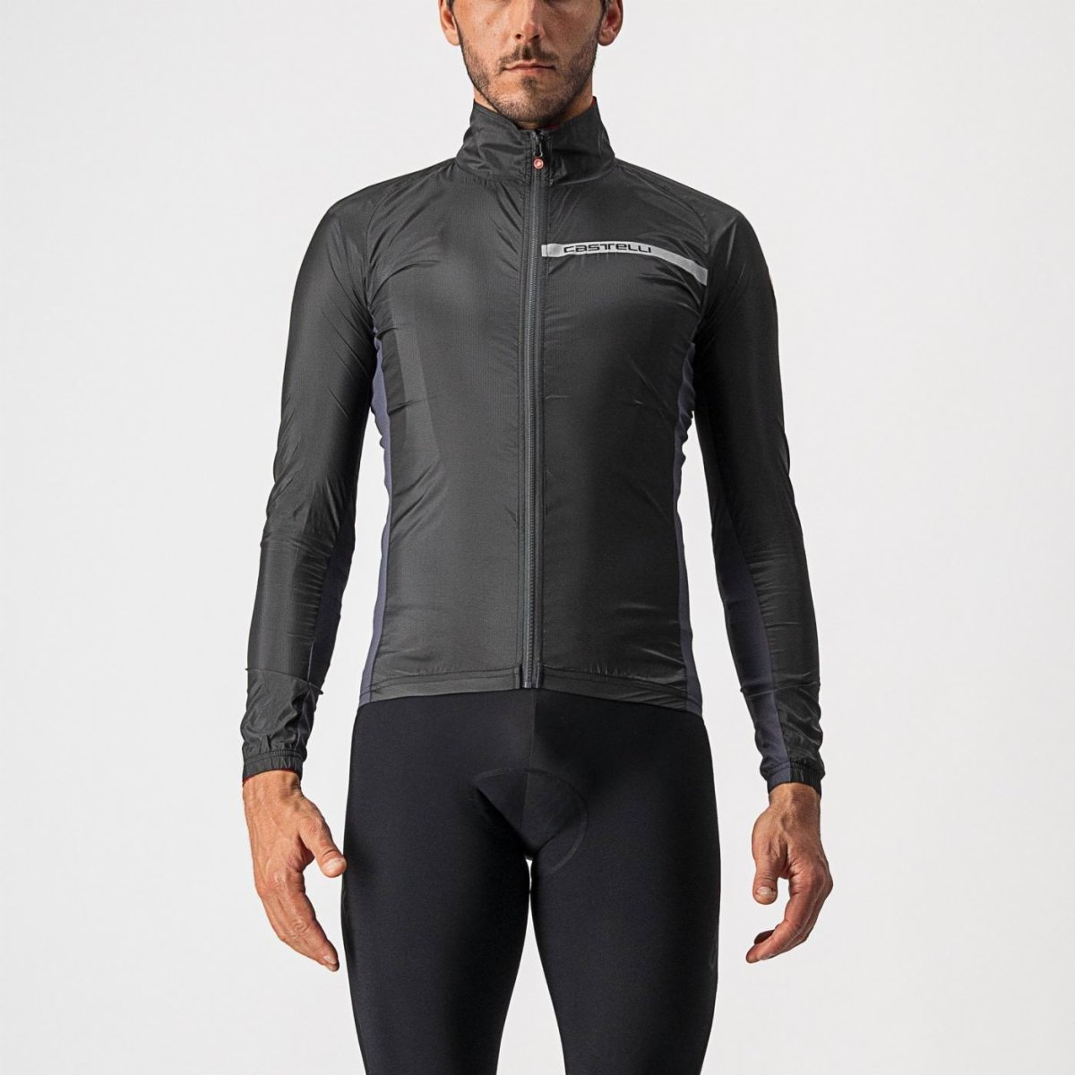 CASTELLI SQUADRA STRETCH Jas Zwart/Grijs