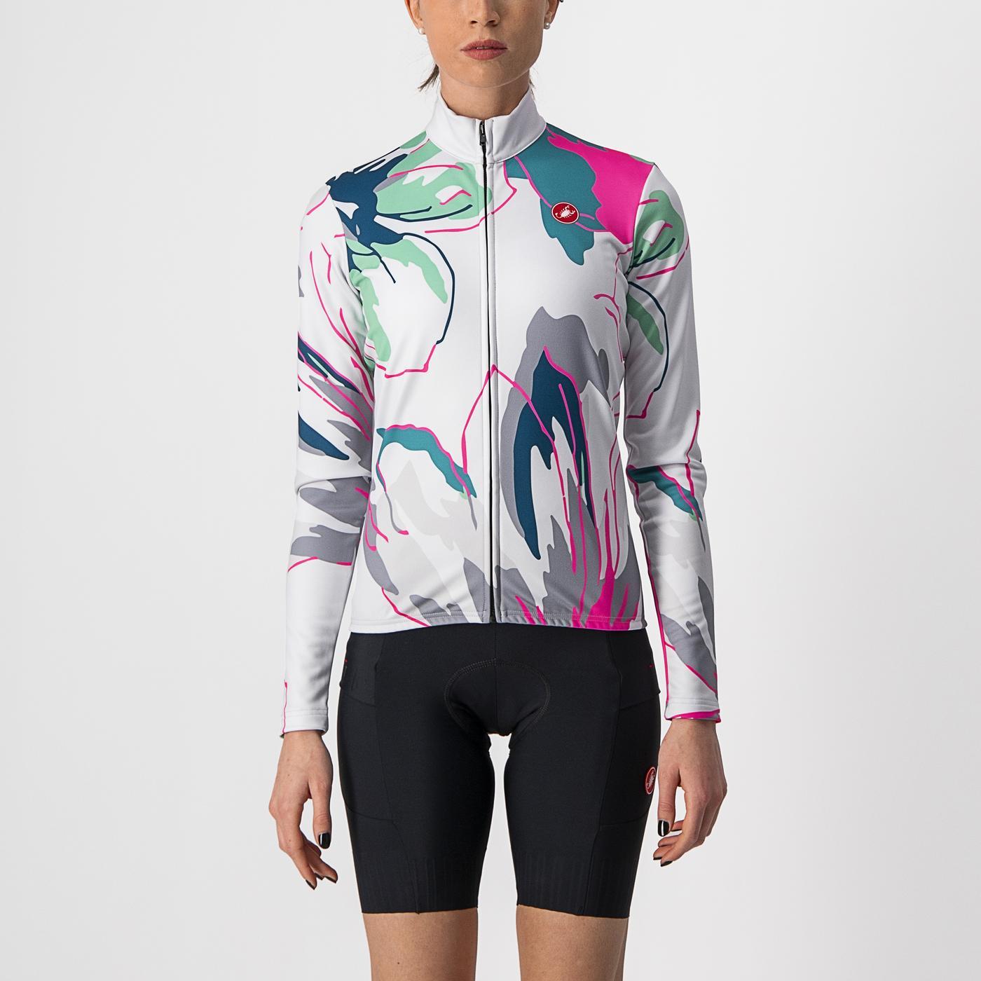 CASTELLI UNLIMITED THERMAL Damestrui Lange Mouw Grijs/Blauw