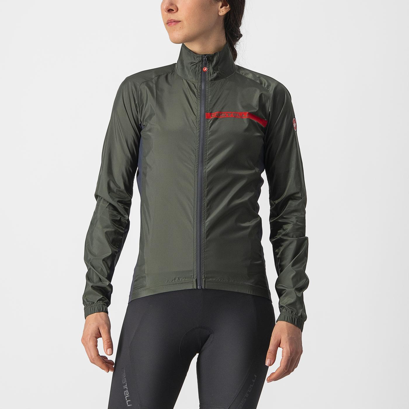 CASTELLI SQUADRA STRETCH Jas Dames Khaki