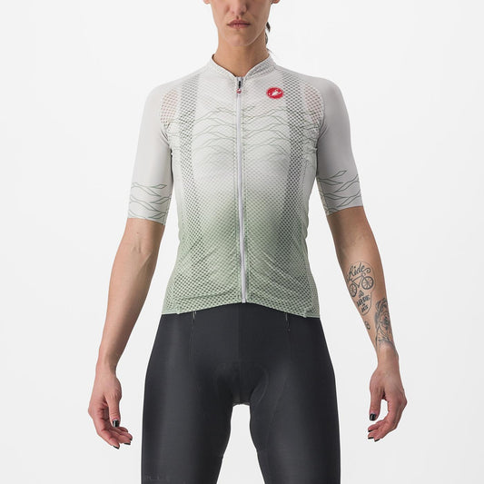 CASTELLI CLIMBER'S 2.0 W Damestrui met korte mouwen Grijs/Groen