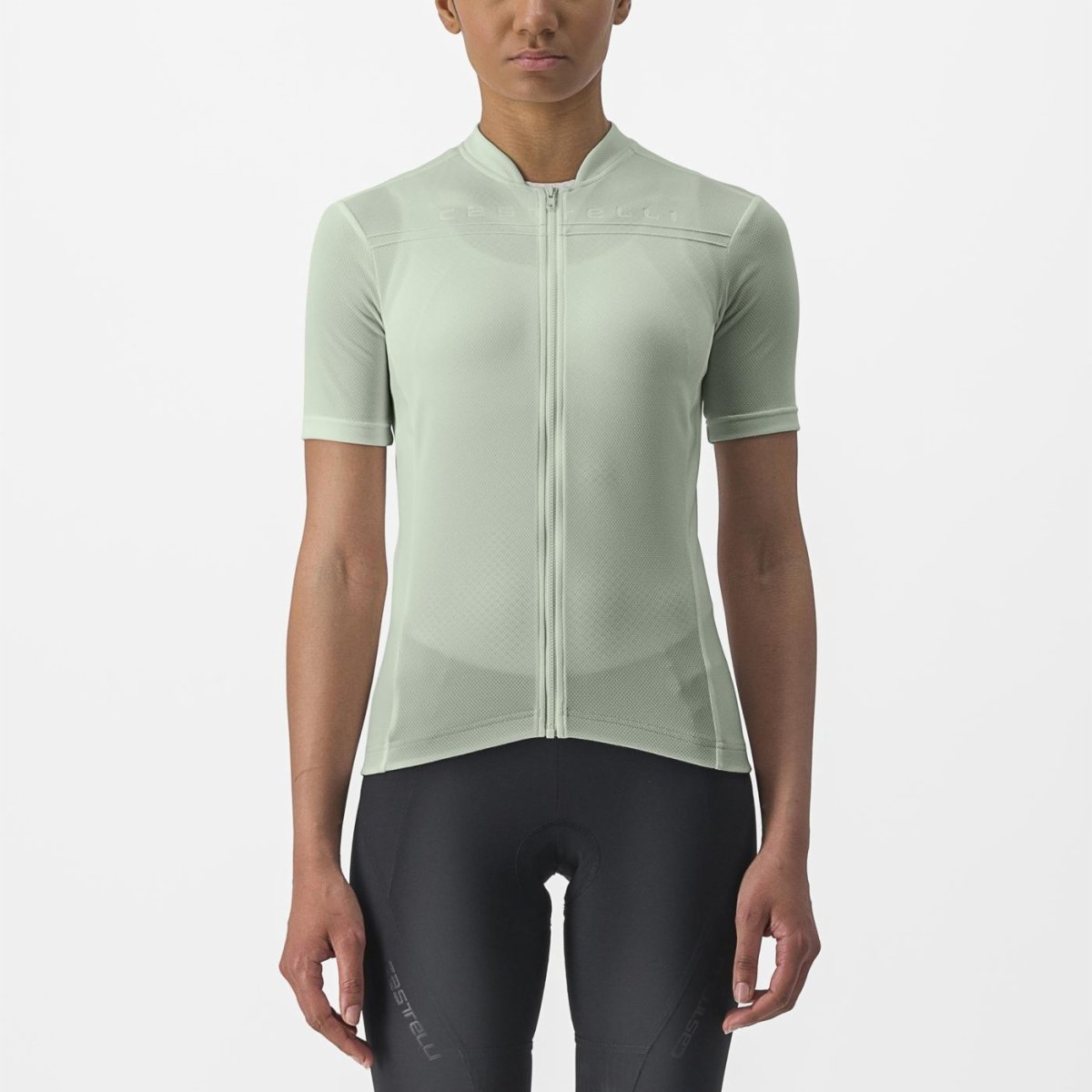 Dames CASTELLI ANIMA 4 Korte Mouw Jersey Groen