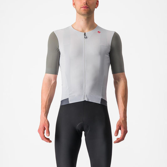 CASTELLI PREMIO Korte Mouw Jersey Wit/Grijs
