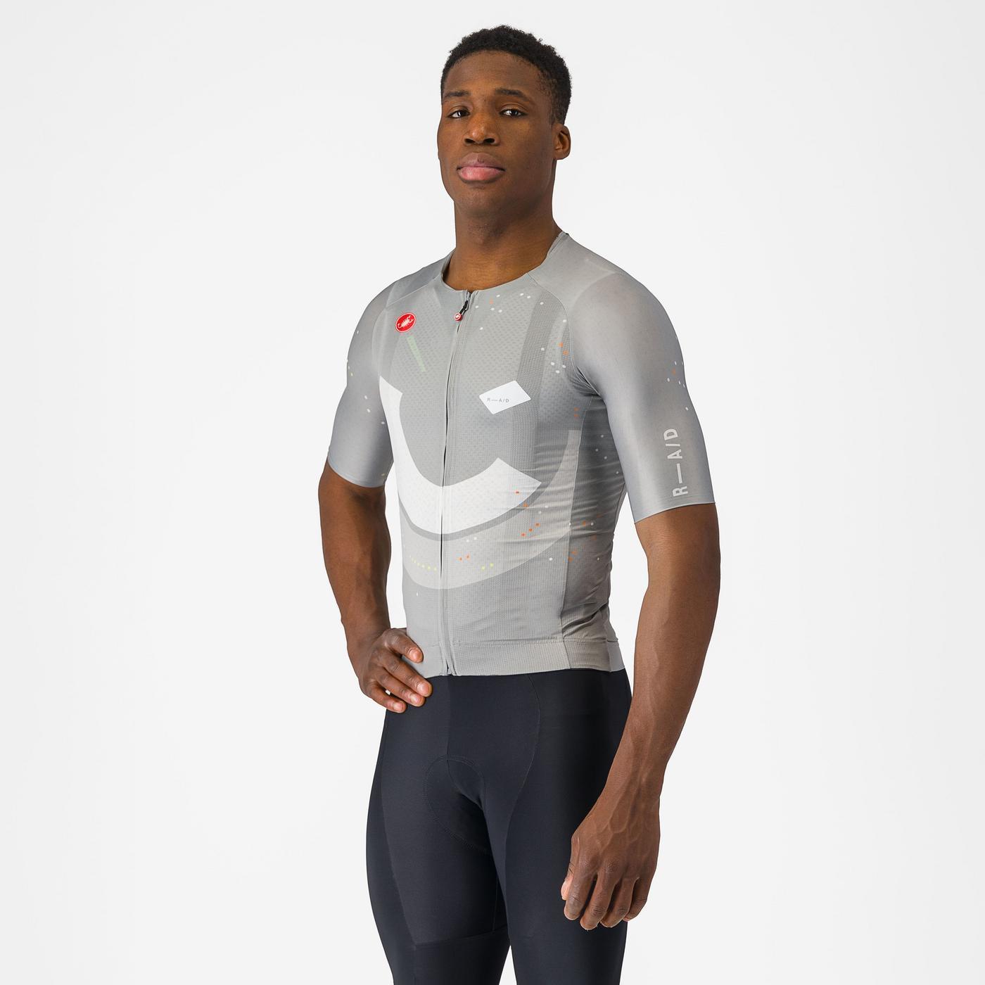 CASTELLI R-A/D Korte Mouw Jersey Grijs