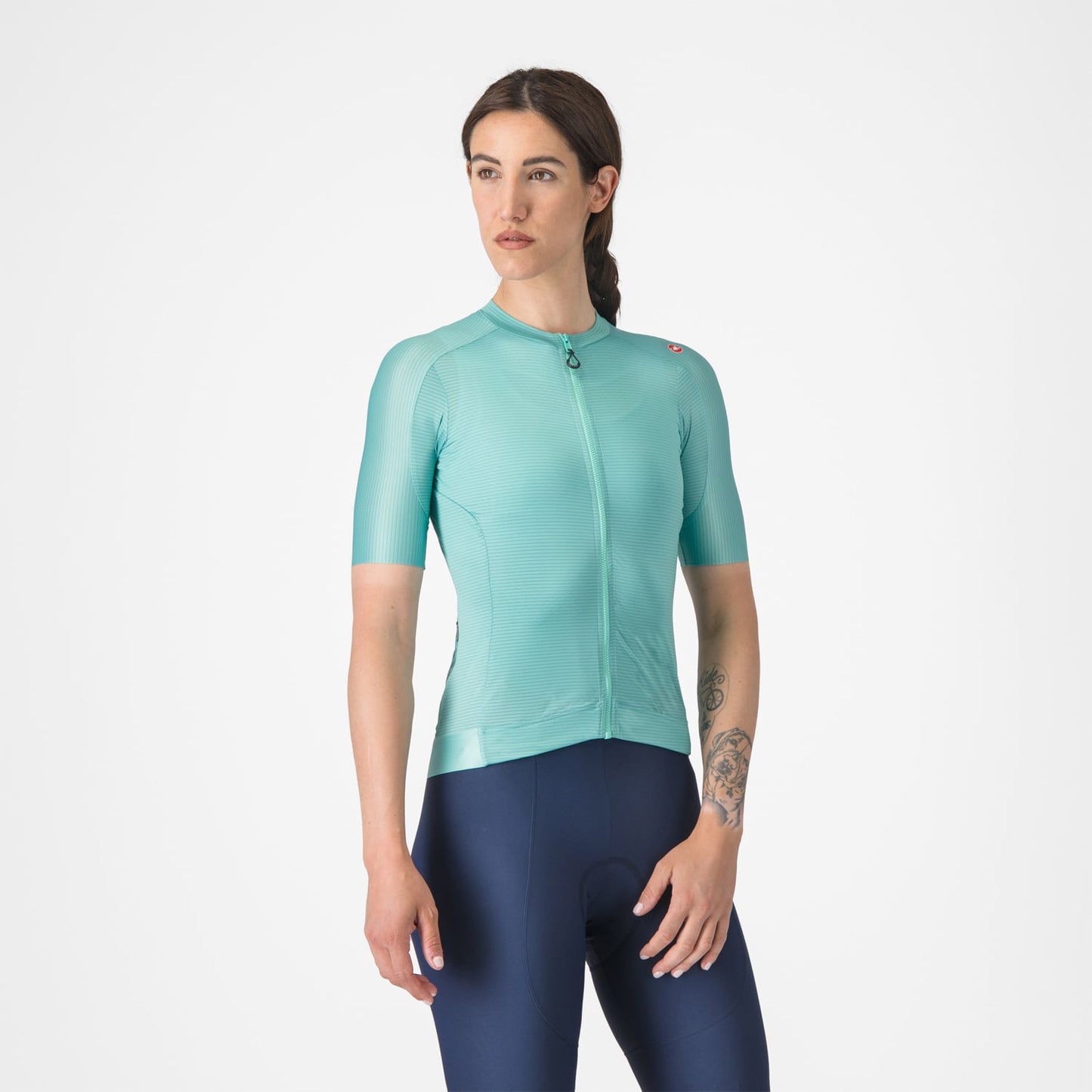 CASTELLI ESPRESSO Damestrui Korte Mouw Turquoise