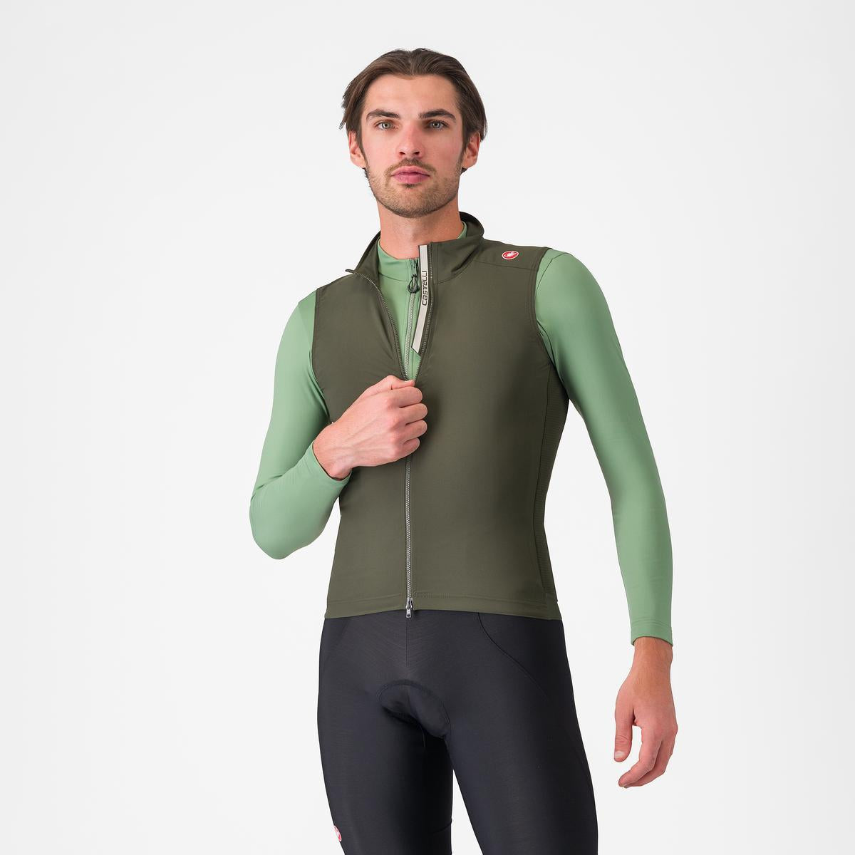 CASTELLI ESPRESSO Mouwloze Jas Groen