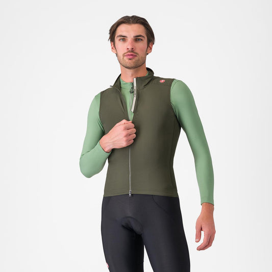 CASTELLI ESPRESSO Mouwloze Jas Groen