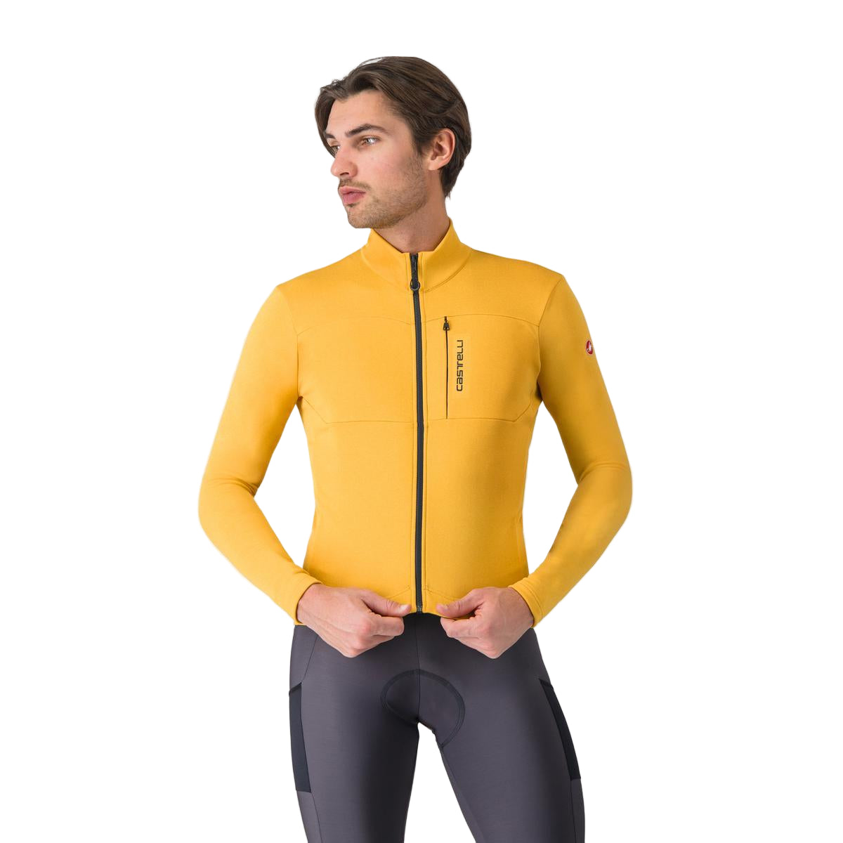 CASTELLI UNLIMITED TRAIL 2 Lange Mouw Trui Geel/Grijs