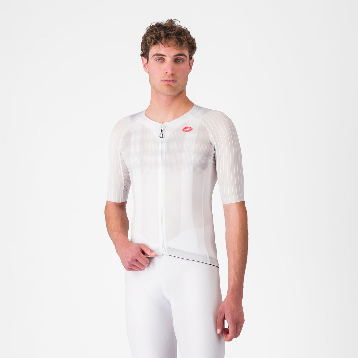 CASTELLI AERO RACE 8S Korte Mouw Trui Wit