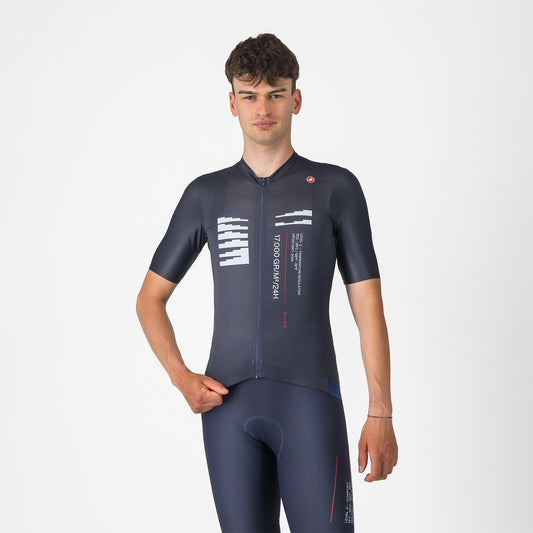 CASTELLI ESPRESSO R--A/D Korte Mouw Jersey Blauw