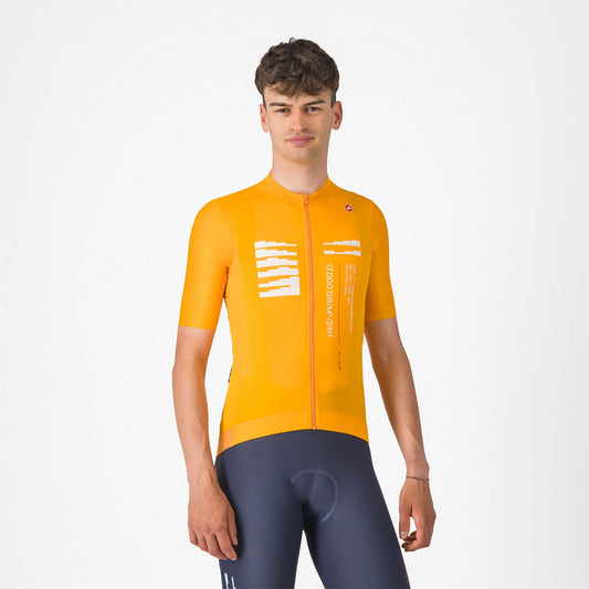 CASTELLI ESPRESSO R--A/D Korte Mouw Trui Oranje