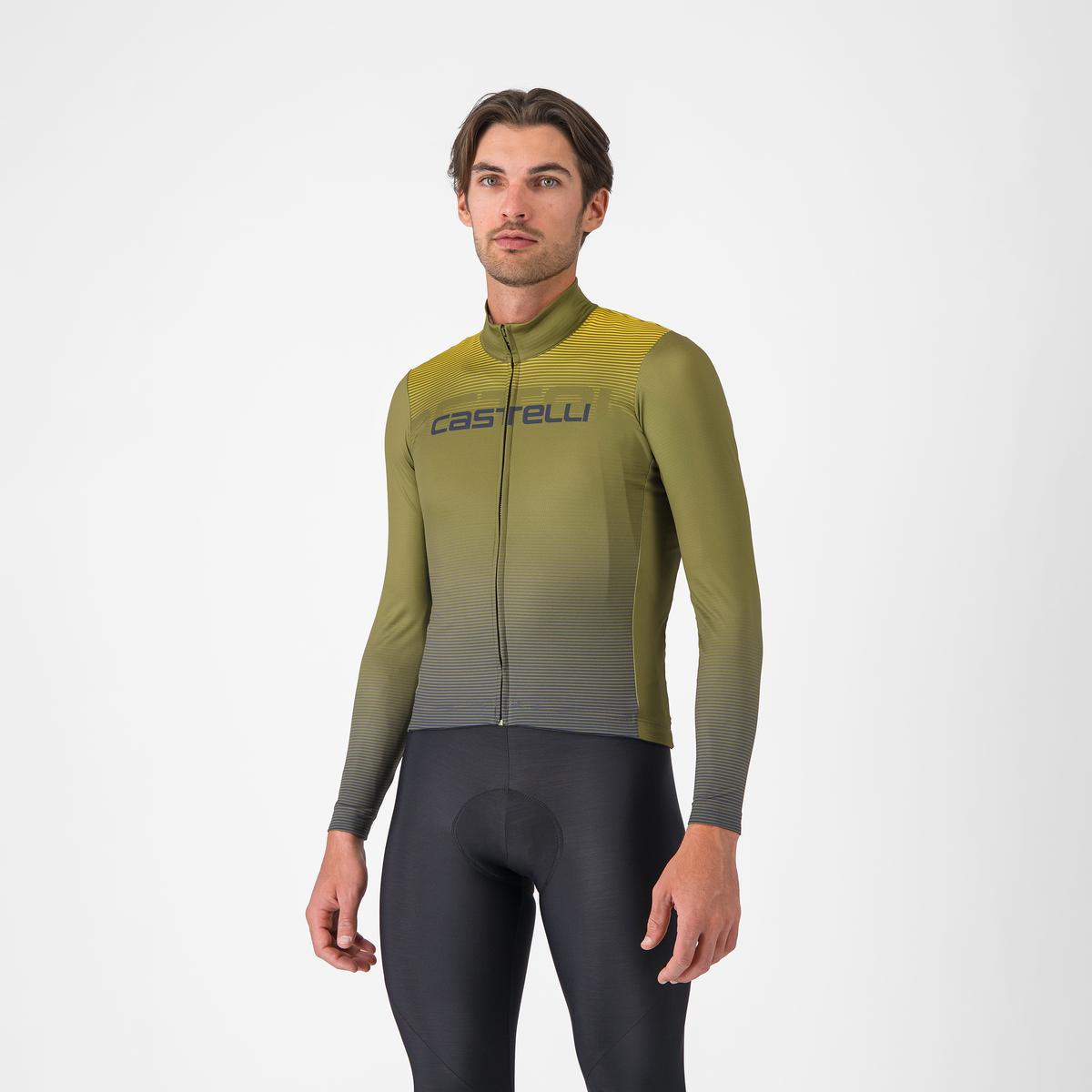 CASTELLLI APICE THERMAL Lange Mouw Trui Blauw/Mango Mojito
