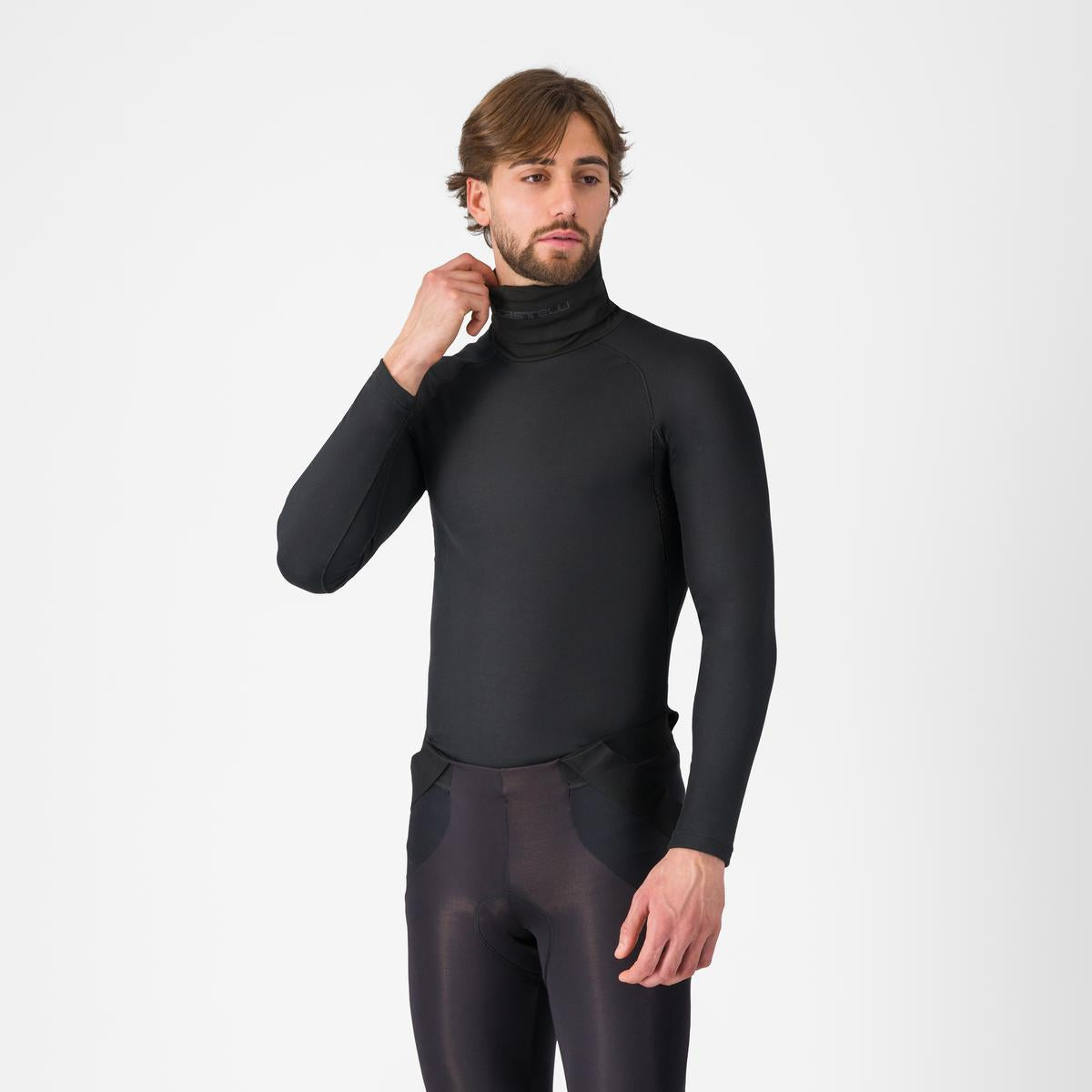 CASTELLI FLANDERS 2 HIGH NECK WARMER Lange Mouw Ondergoed Zwart