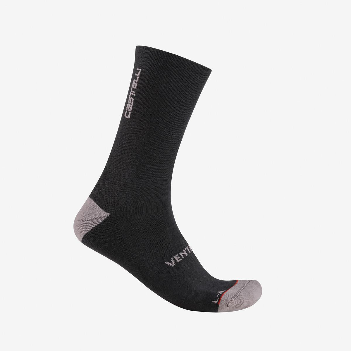 CASTELLI VENTI SOFT MERINO Sokken Zwart