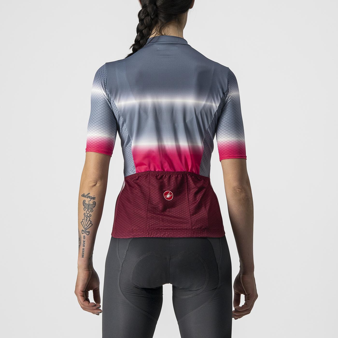 CASTELLI DOLCE Korte Mouw Jersey Blauw/Bordeaux