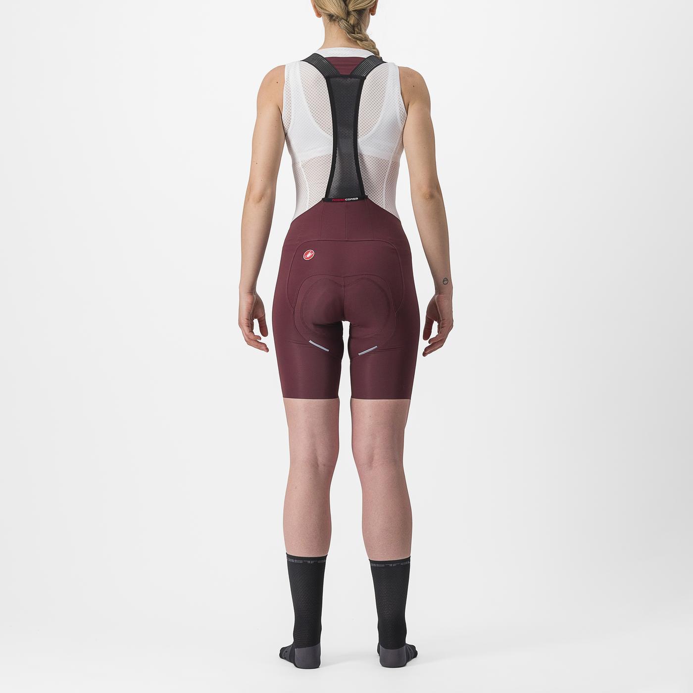 CASTELLI FREE AERO RC W Bib Tight Dames Bordeaux