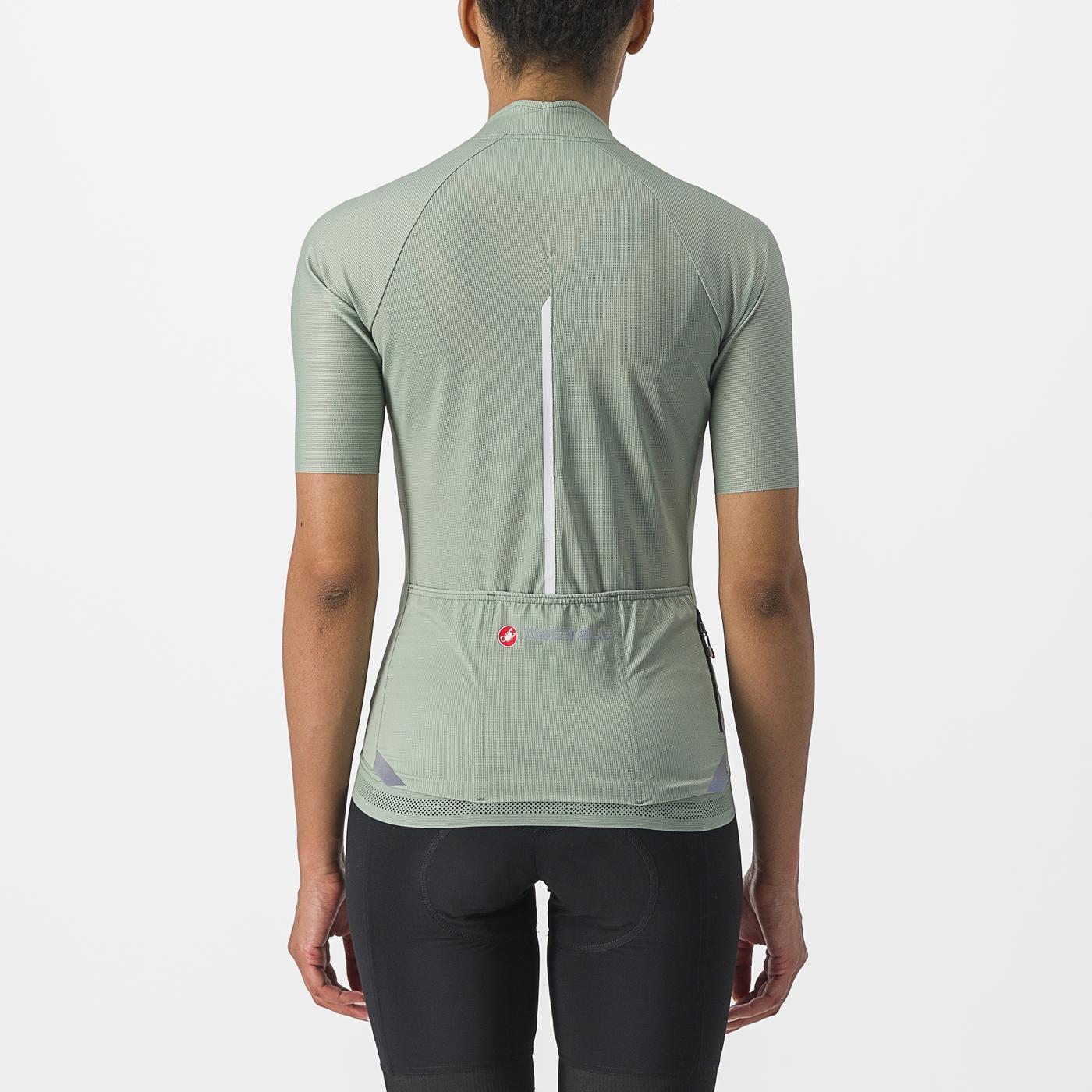 Dames CASTELLI ENDURANCE korte mouwen trui groen