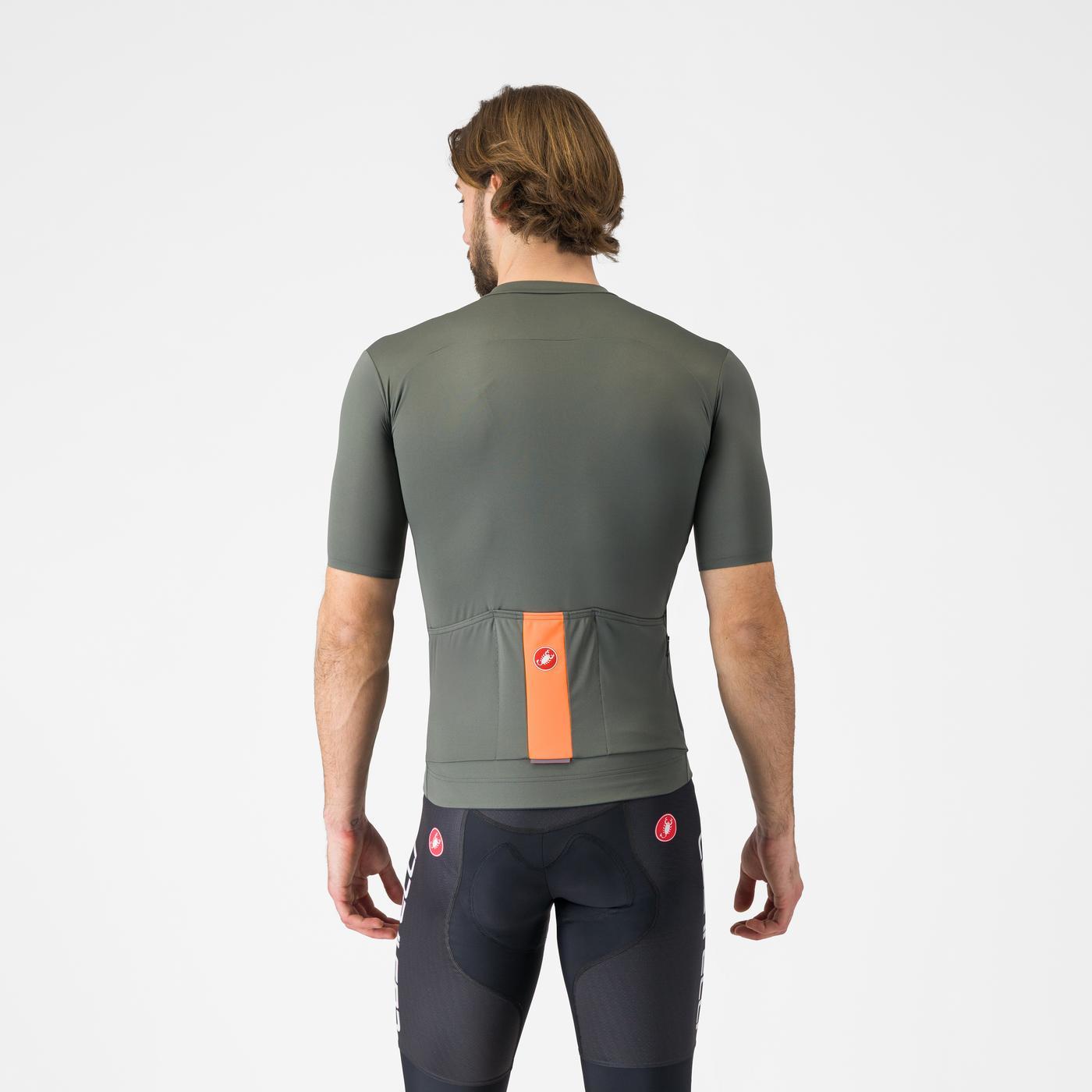 CASTELLI PROLOGO LITE Korte Mouw Trui Grijs/Oranje