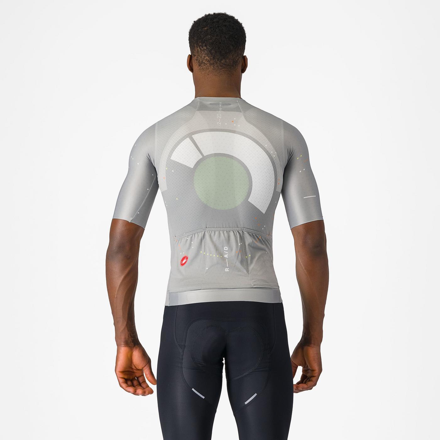 CASTELLI R-A/D Korte Mouw Jersey Grijs