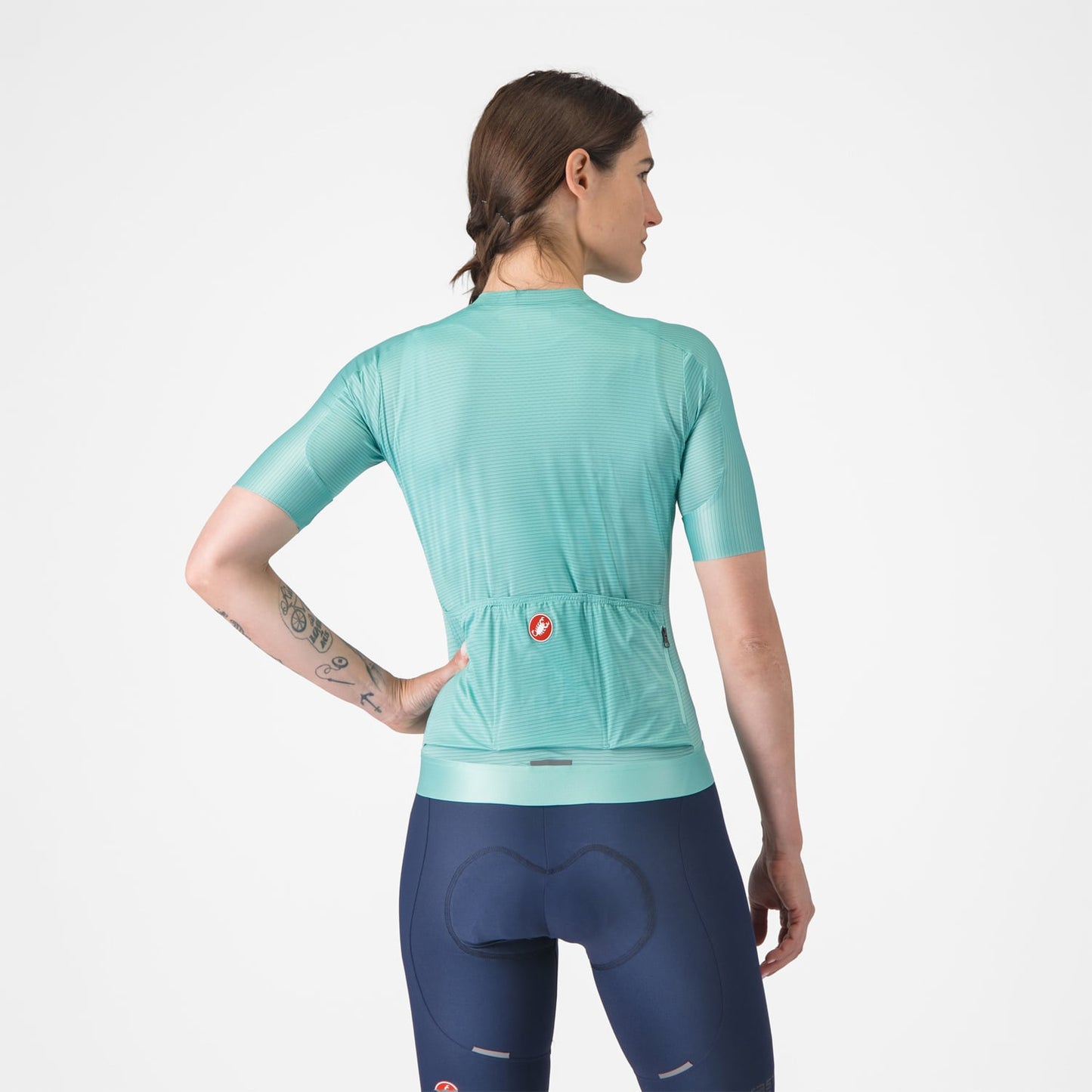CASTELLI ESPRESSO Damestrui Korte Mouw Turquoise