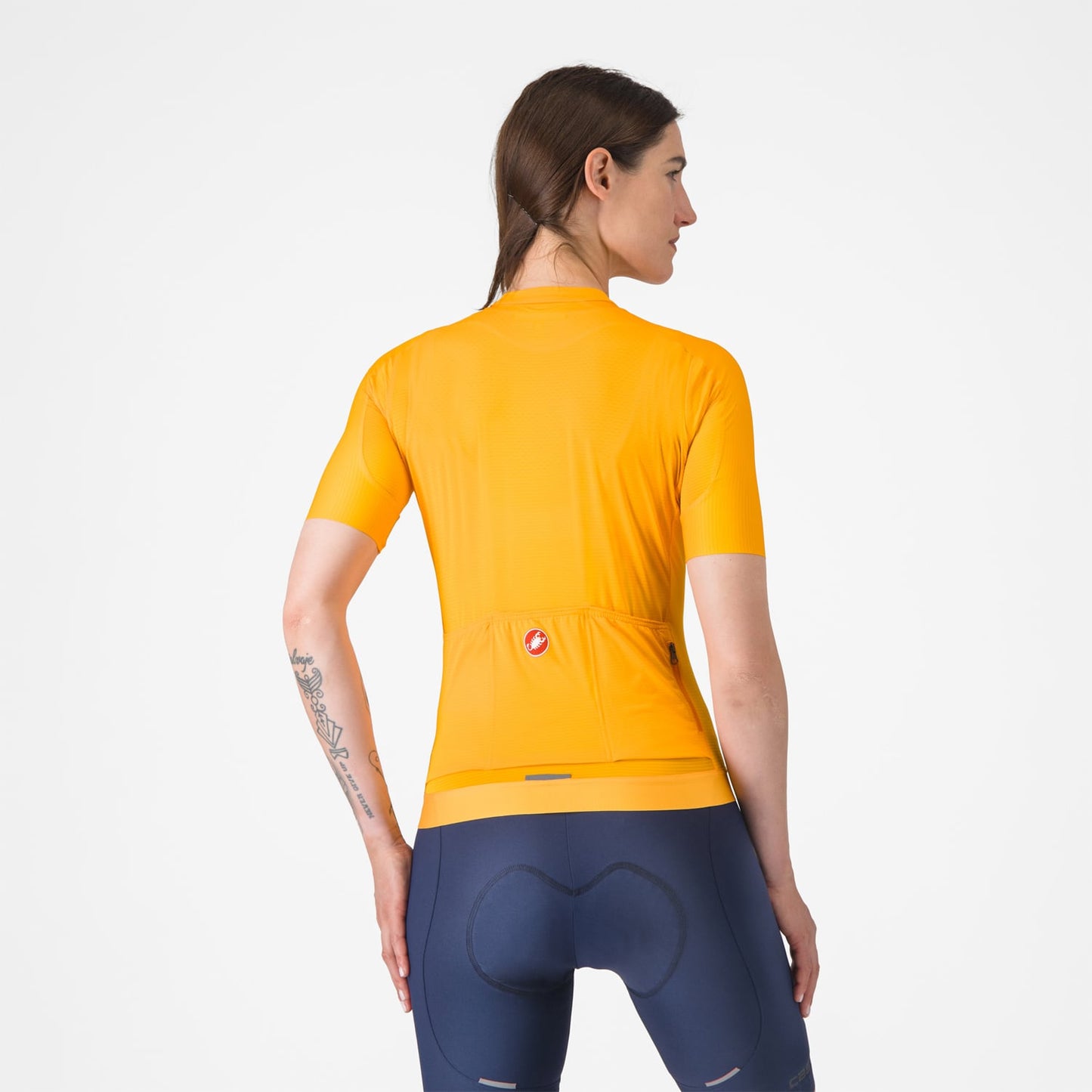 CASTELLI ESPRESSO Damestrui Korte Mouw Oranje