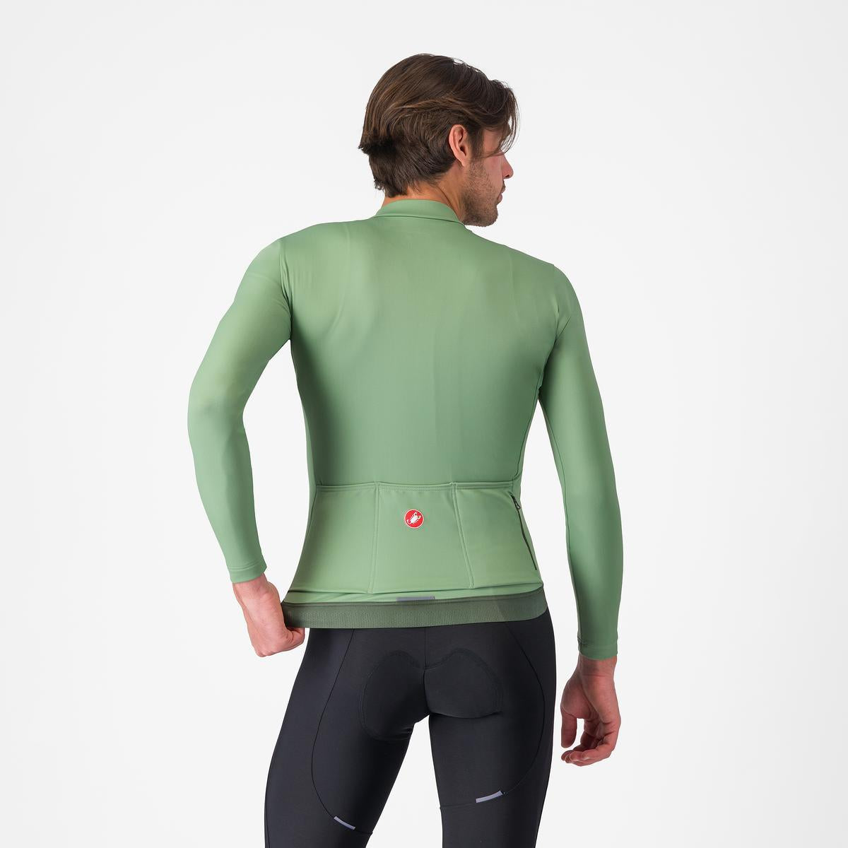 CASTELLI ESPRESSO THERMAL lange mouwen peper trui groen