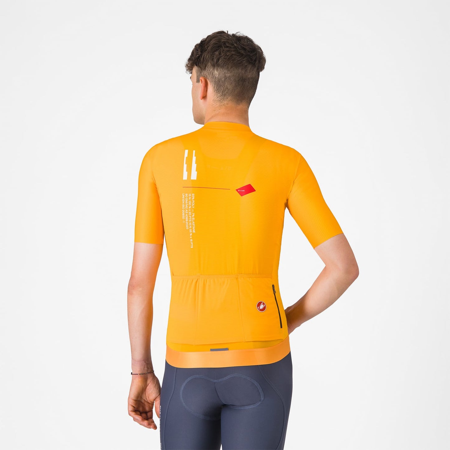 CASTELLI ESPRESSO R--A/D Korte Mouw Trui Oranje