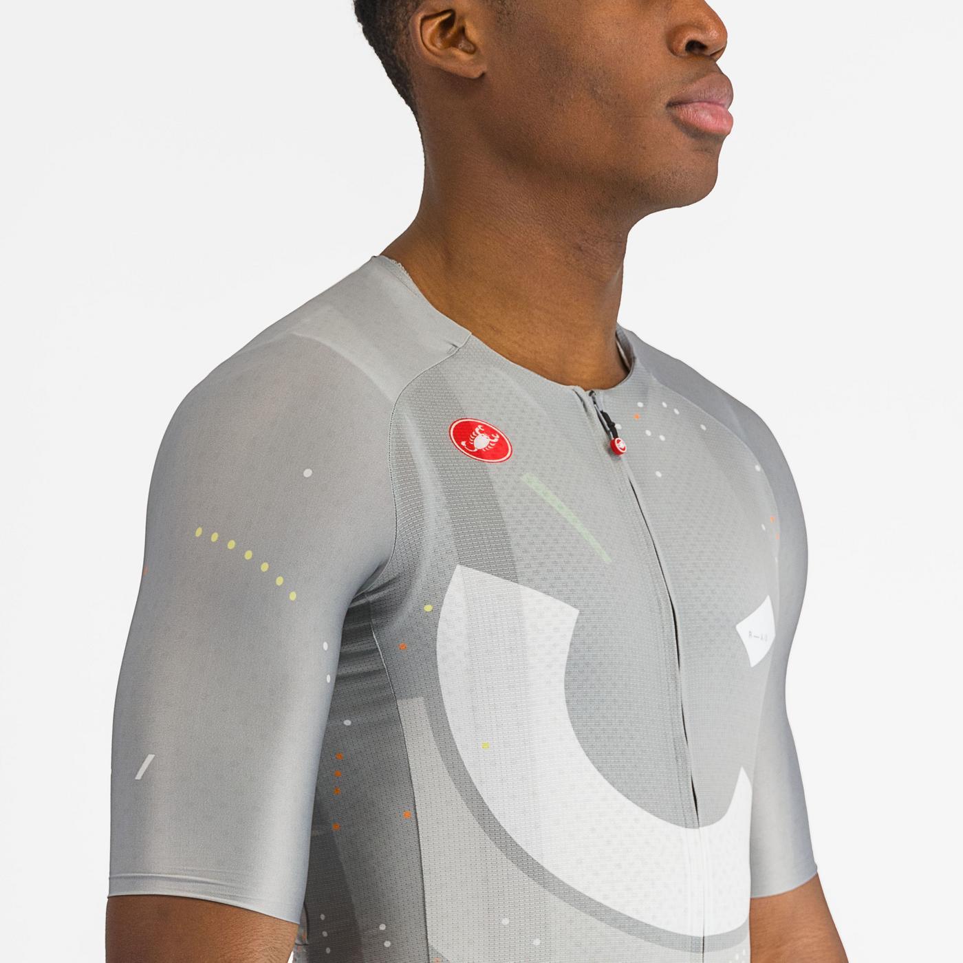 CASTELLI R-A/D Korte Mouw Jersey Grijs
