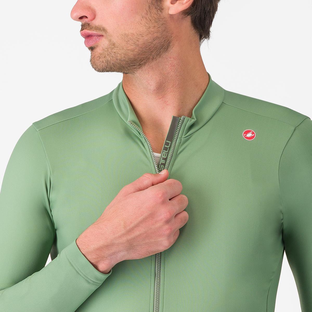 CASTELLI ESPRESSO THERMAL lange mouwen peper trui groen