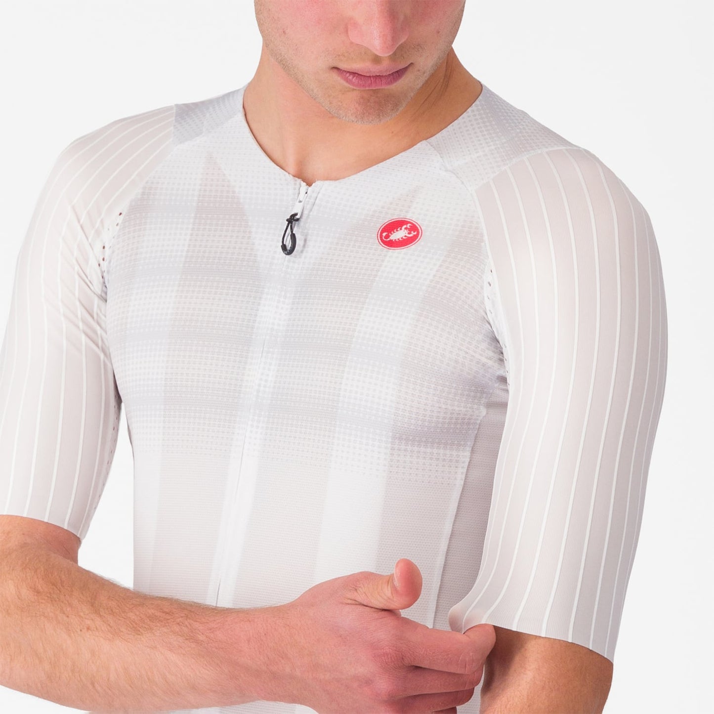 CASTELLI AERO RACE 8S Korte Mouw Trui Wit