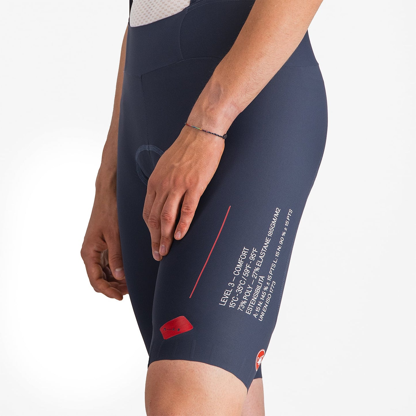 CASTELLI ESPRESSO R-A/D Blauw Slabbetje Strak