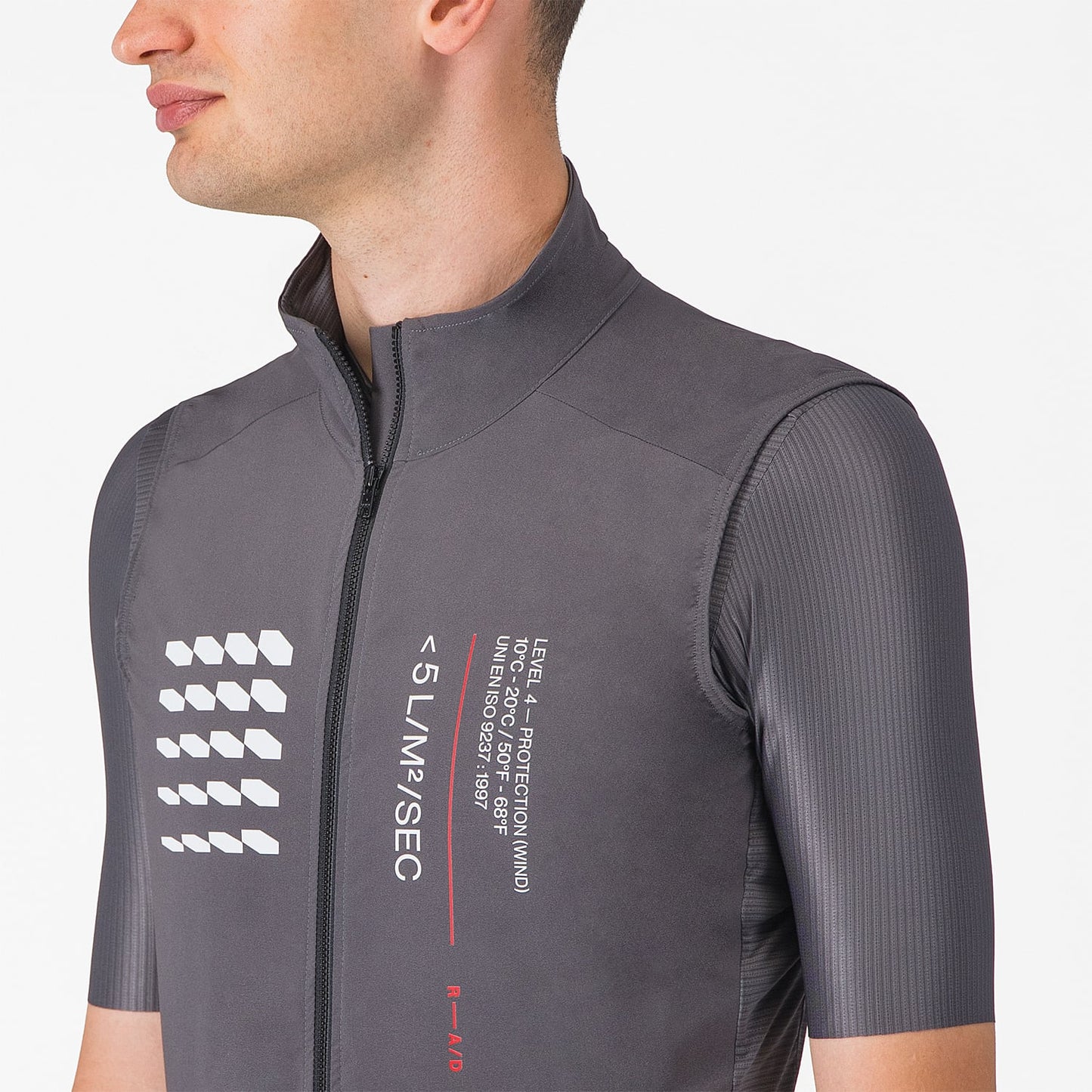ESPRESSO R--A/D Rookgrijs Mouwloos Vest
