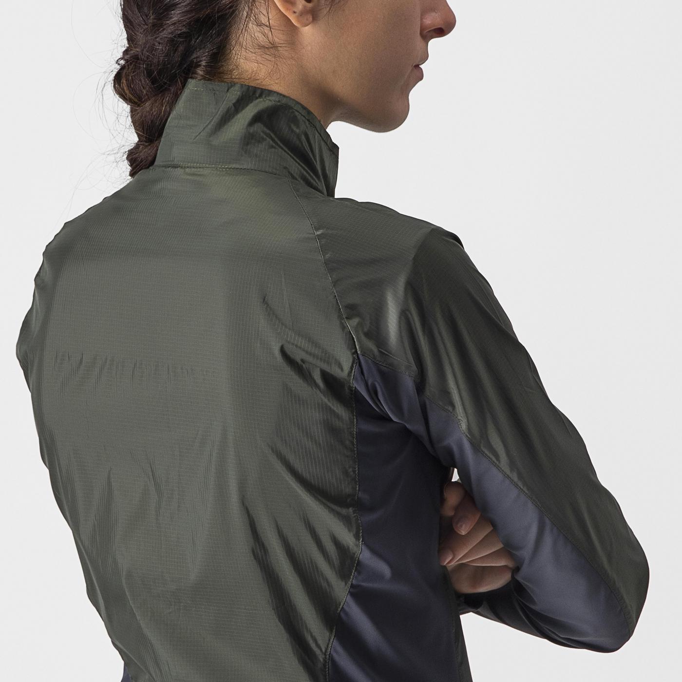 CASTELLI SQUADRA STRETCH Jas Dames Khaki