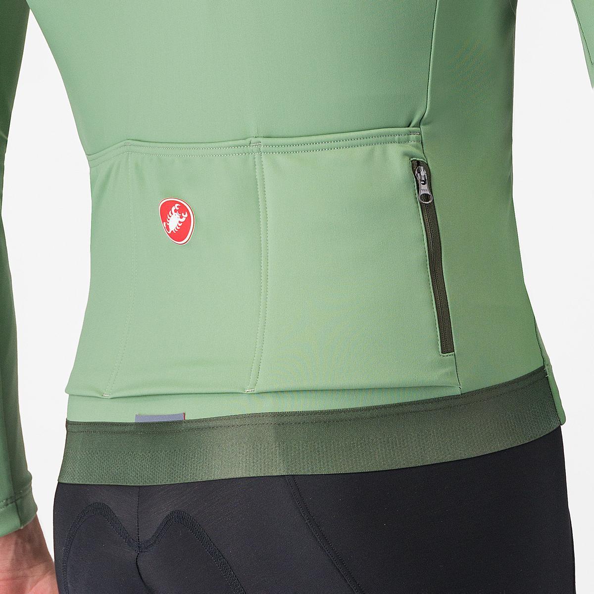 CASTELLI ESPRESSO THERMAL lange mouwen peper trui groen