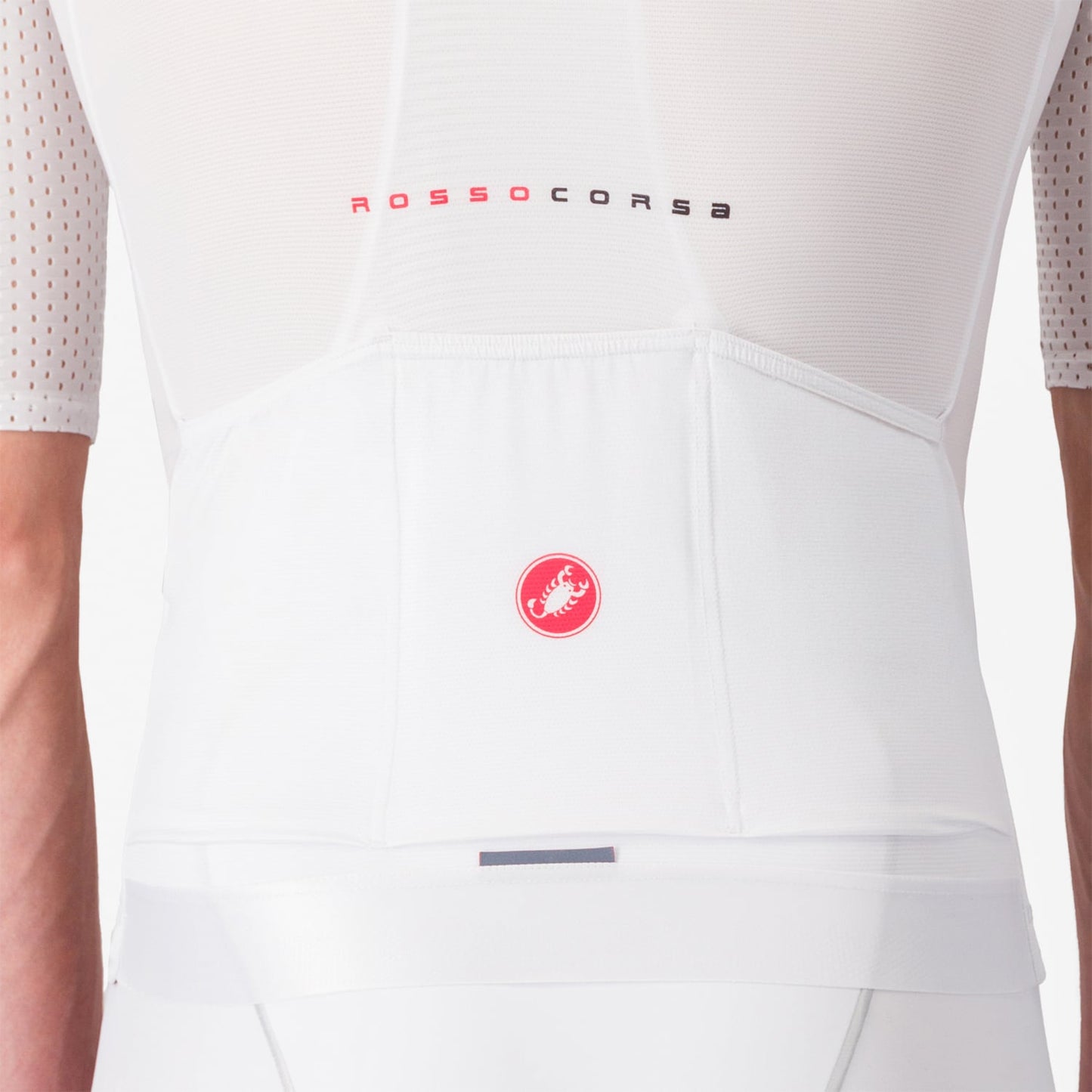 CASTELLI AERO RACE 8S Korte Mouw Trui Wit