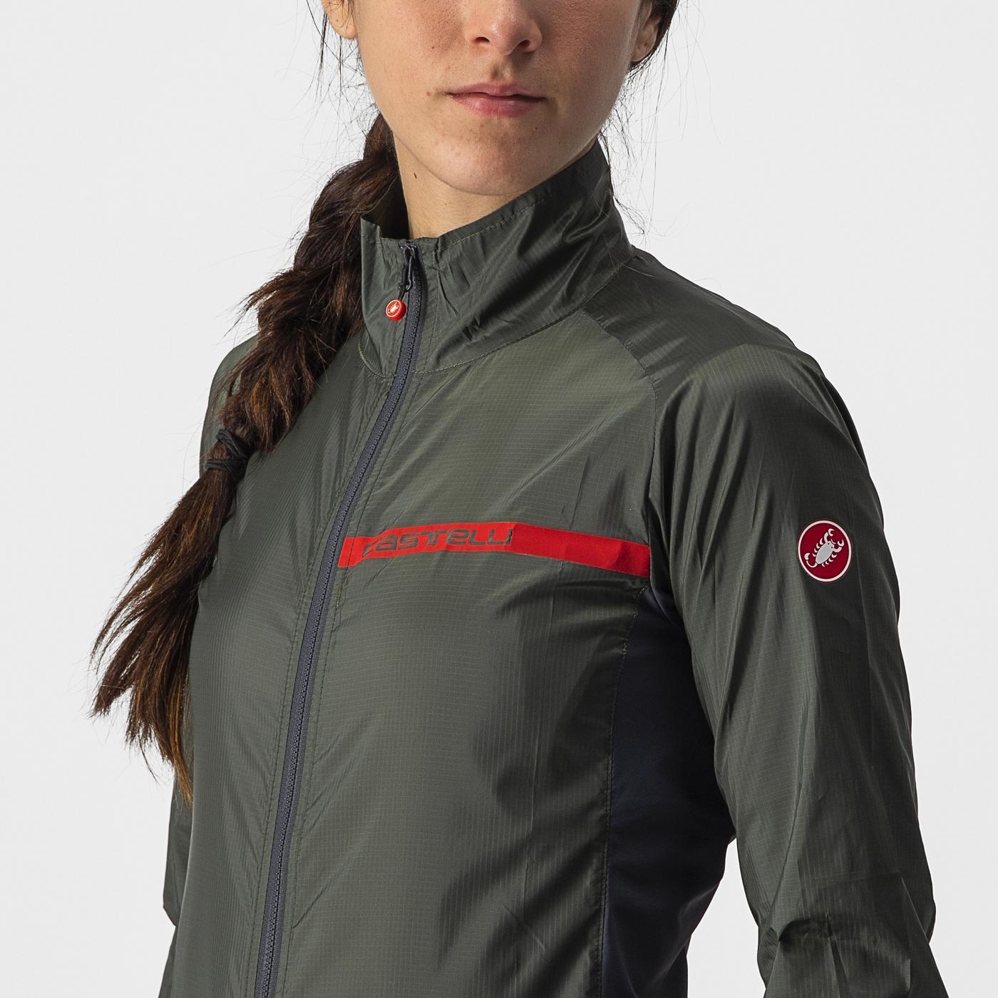 CASTELLI SQUADRA STRETCH Jas Dames Khaki