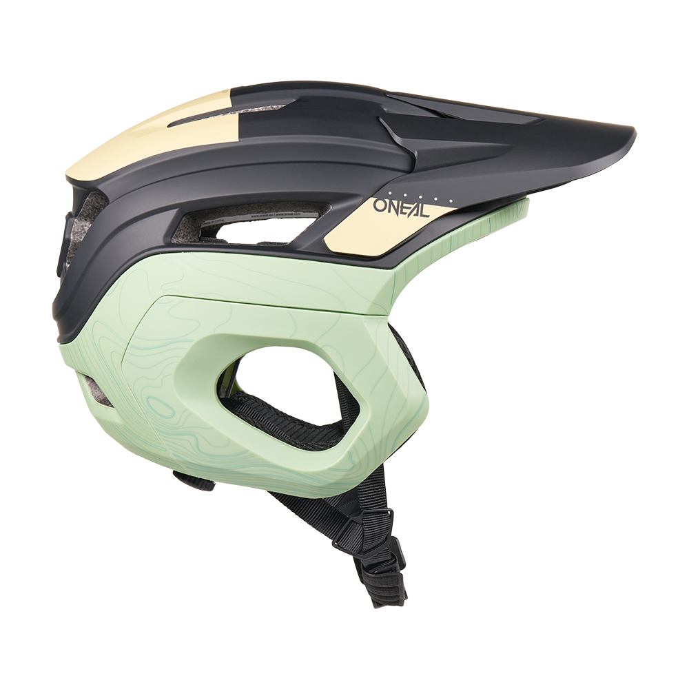 O'NEAL TRAPPER EVO TOPO MTB Helm Zwart/Zand/Mint