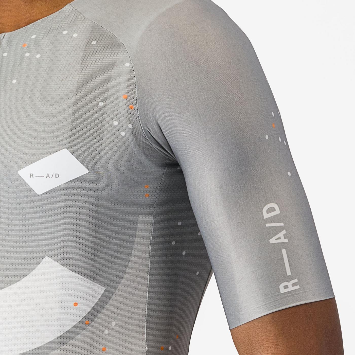 CASTELLI R-A/D Korte Mouw Jersey Grijs