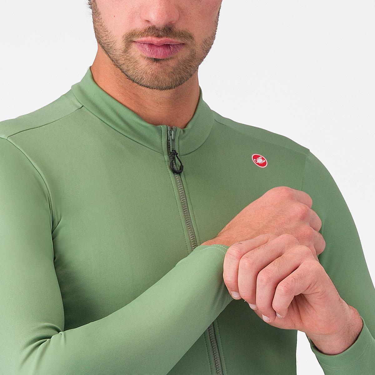 CASTELLI ESPRESSO THERMAL lange mouwen peper trui groen