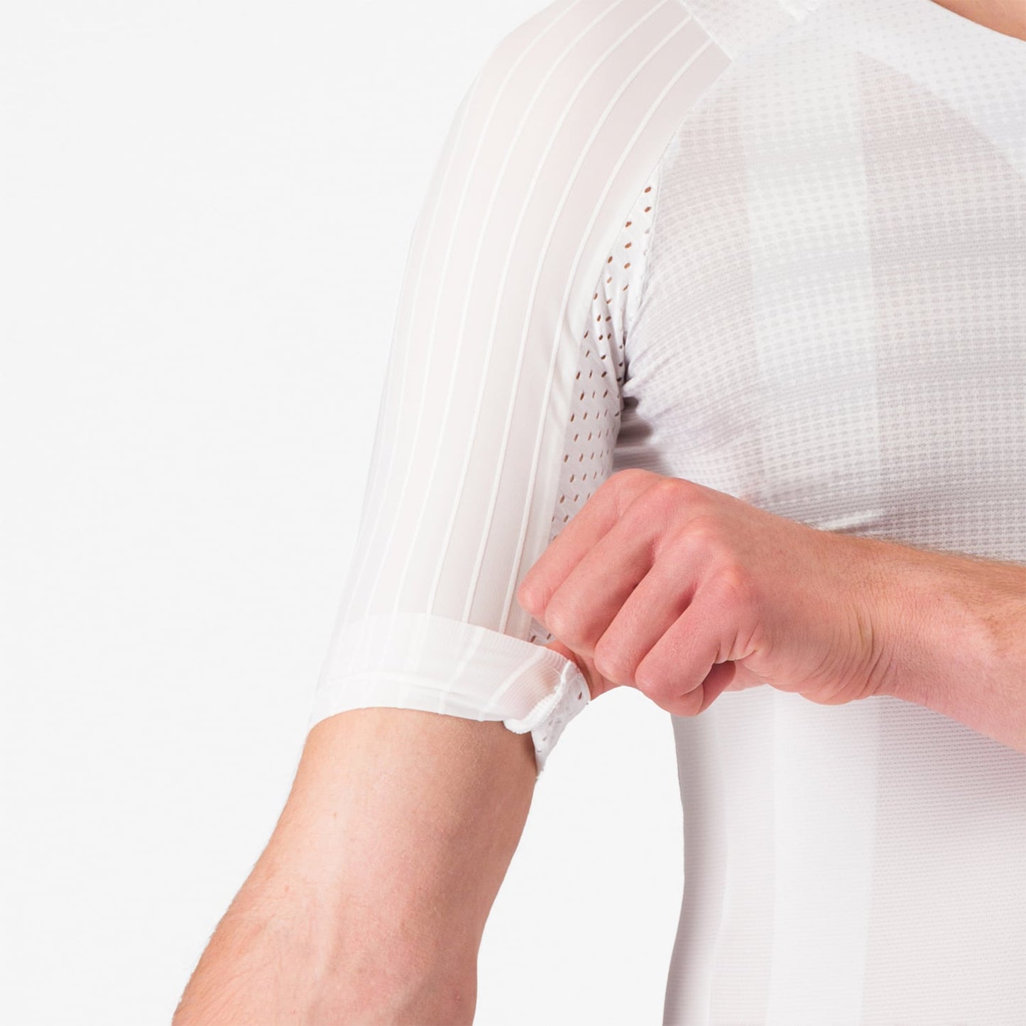 CASTELLI AERO RACE 8S Korte Mouw Trui Wit