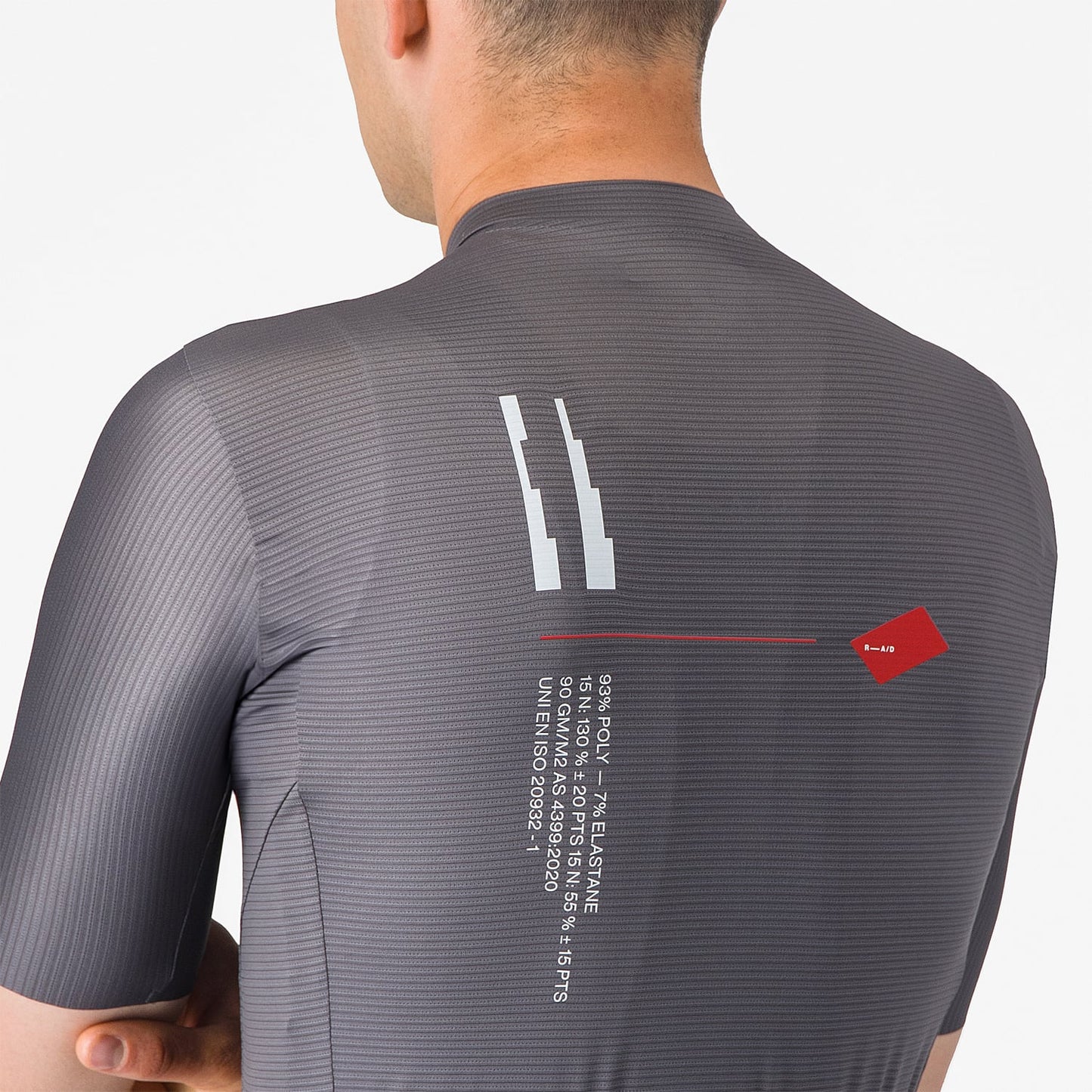 CASTELLI ESPRESSO R--A/D Korte Mouw Jersey Rookgrijs