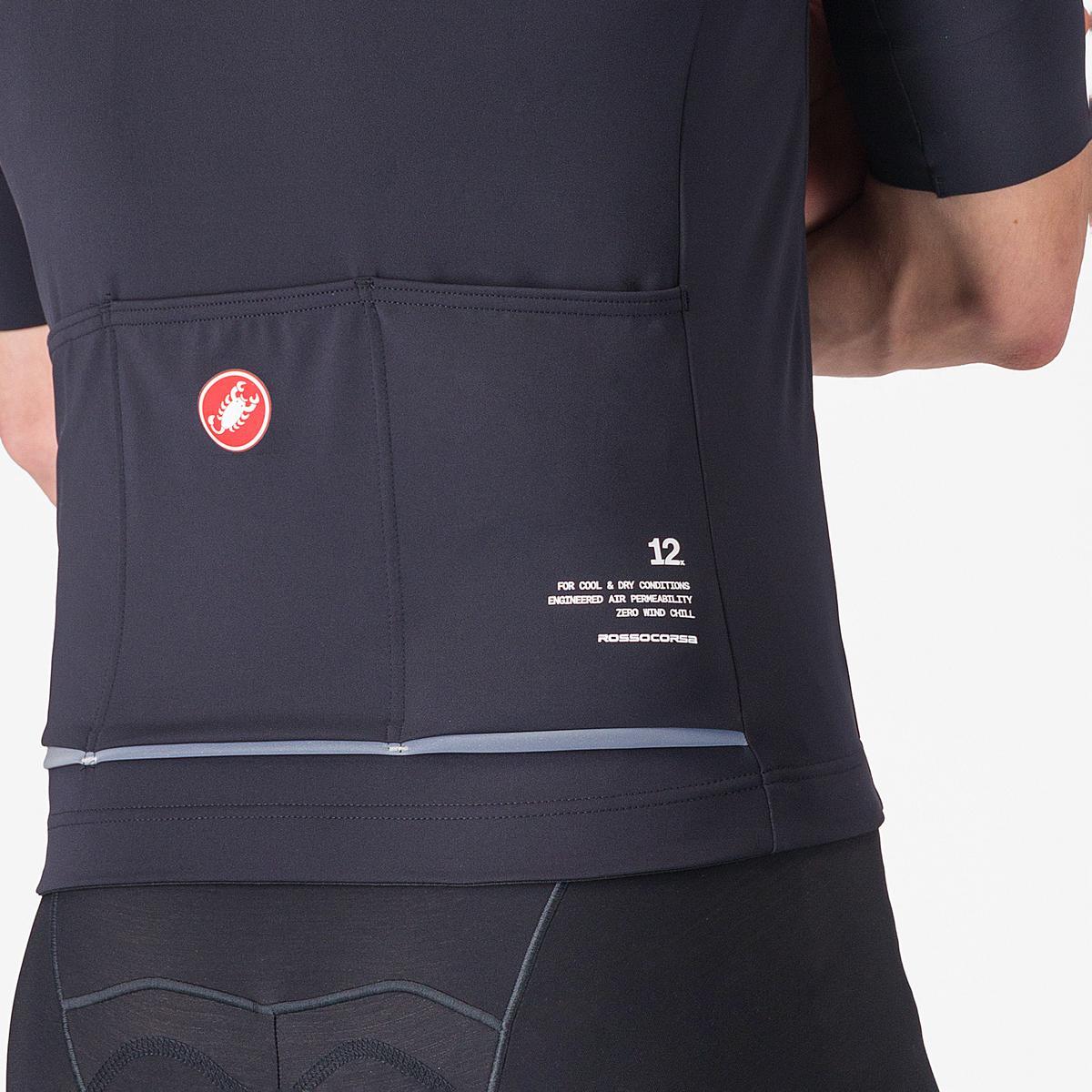 CASTELLI DO.DI.CI. Jas Korte Mouw Zwart