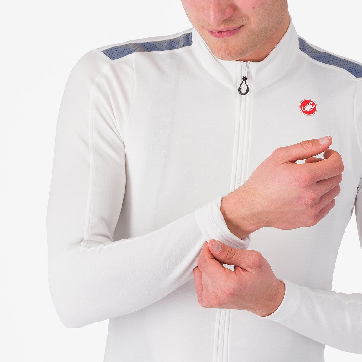 CASTELLI PURO 4 lange mouwen ivoorkleurige jersey