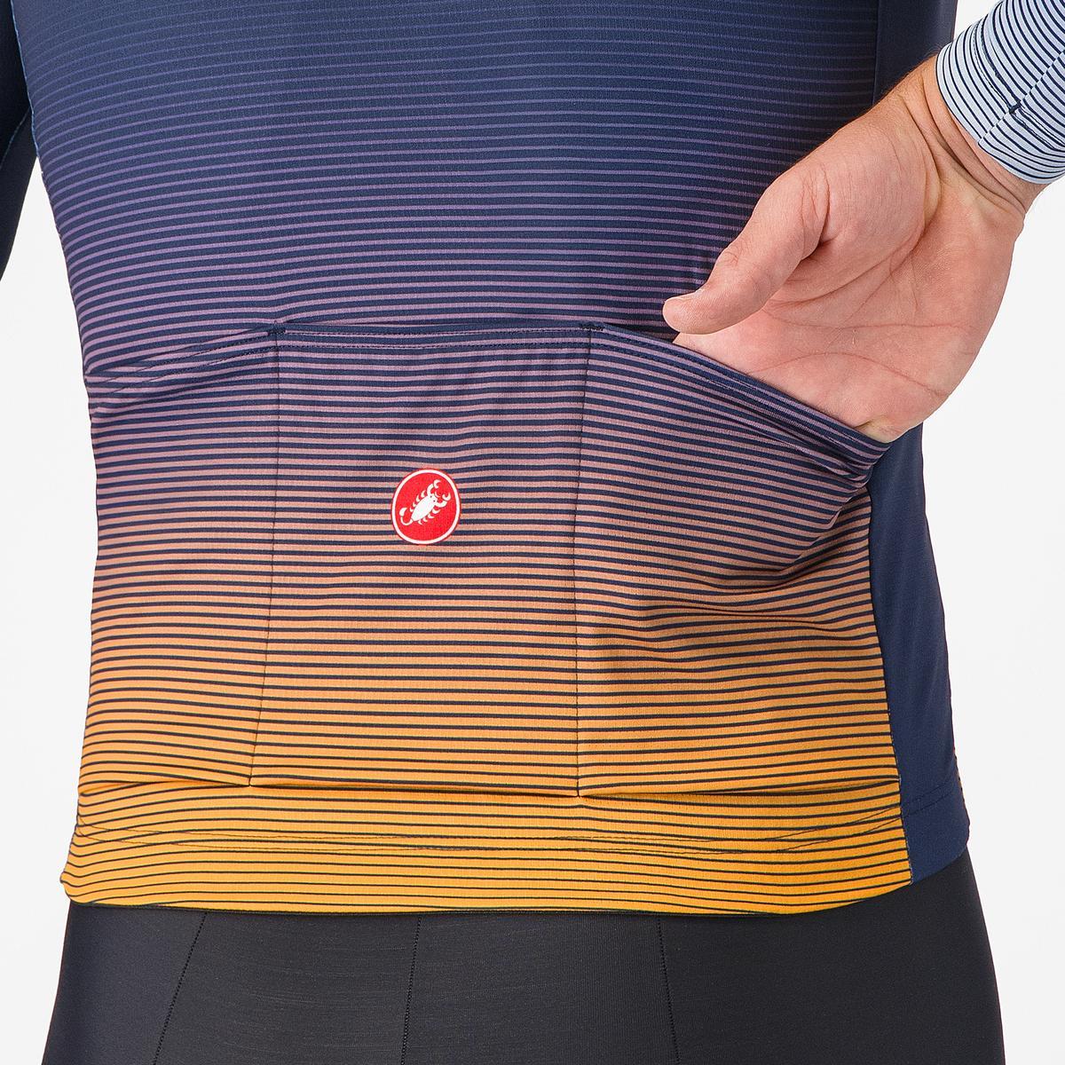 CASTELLLI APICE THERMAL Lange Mouw Trui Blauw/Oranje