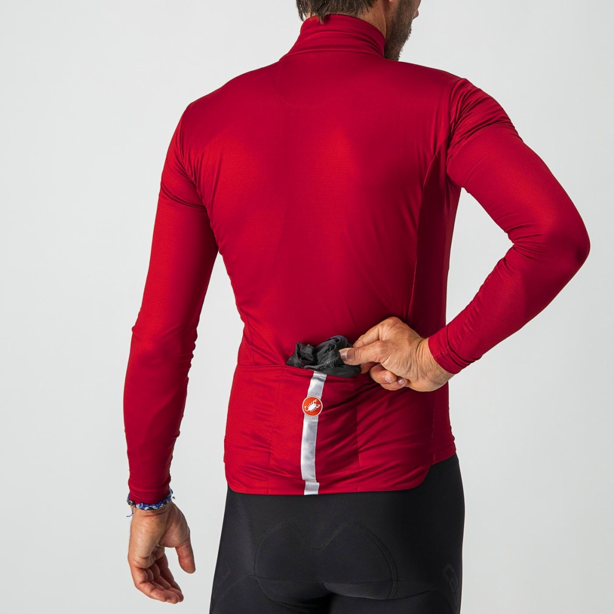 CASTELLI SQUADRA STRETCH Jas Zwart/Grijs