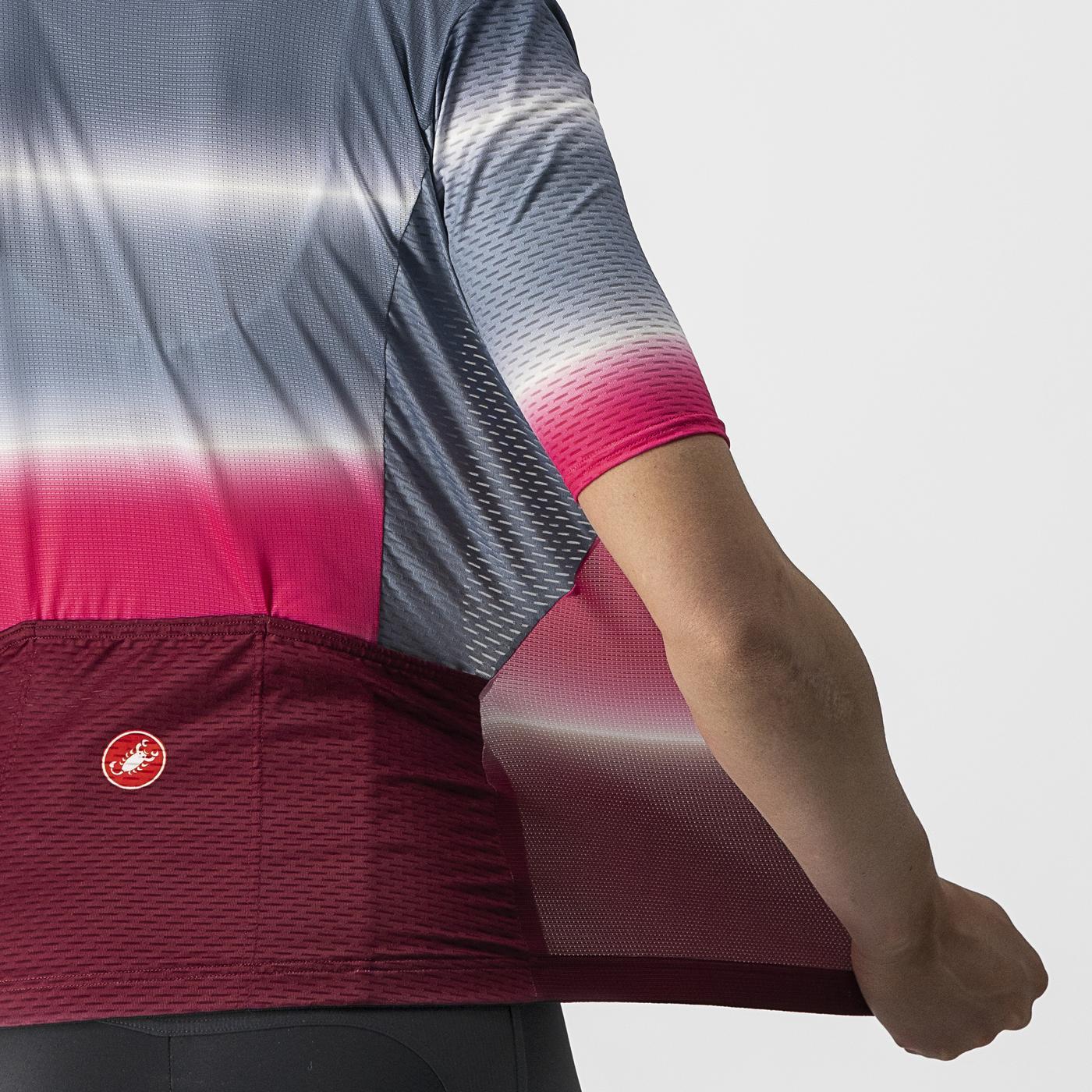 CASTELLI DOLCE Korte Mouw Jersey Blauw/Bordeaux