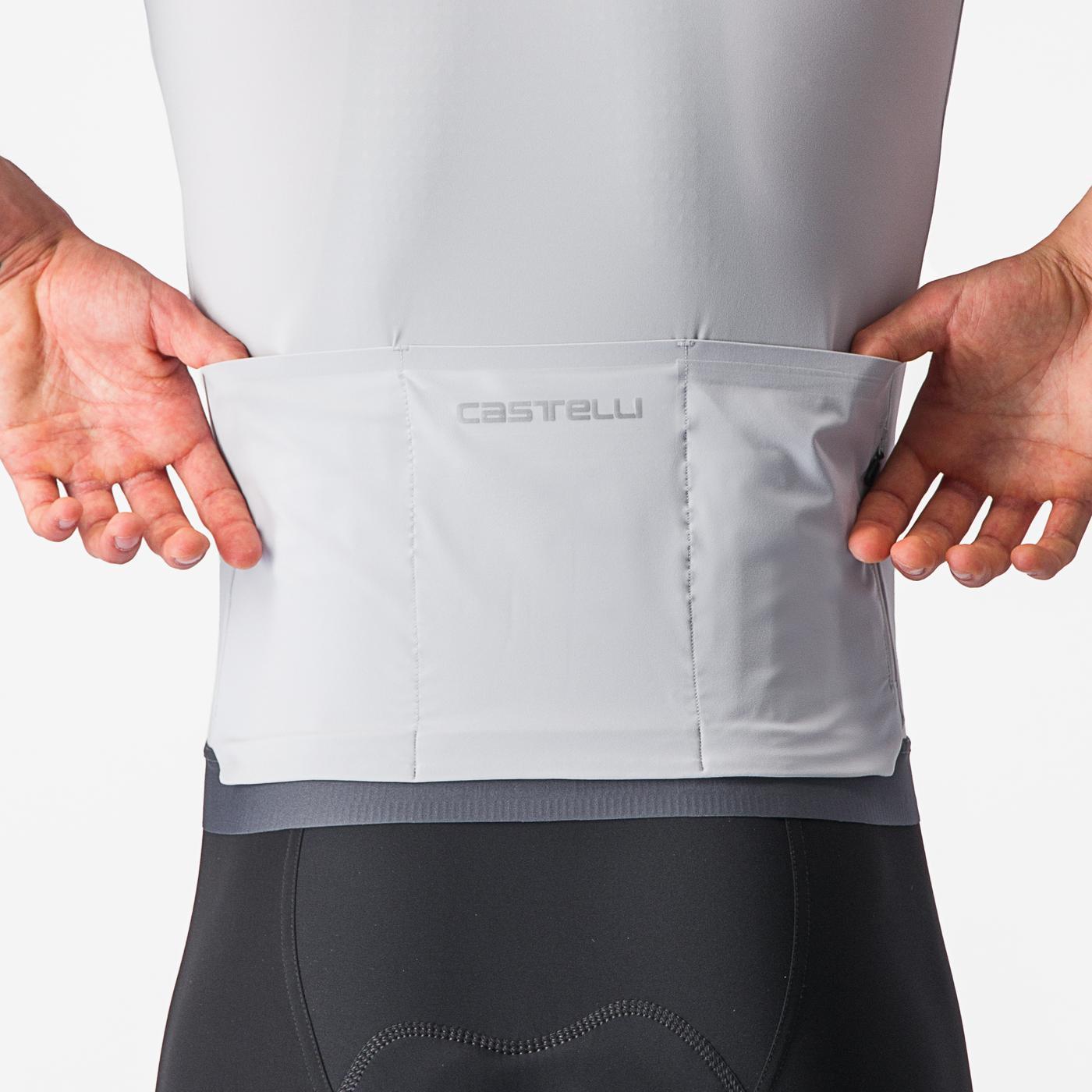 CASTELLI PREMIO Korte Mouw Trui Zwart/Grijs
