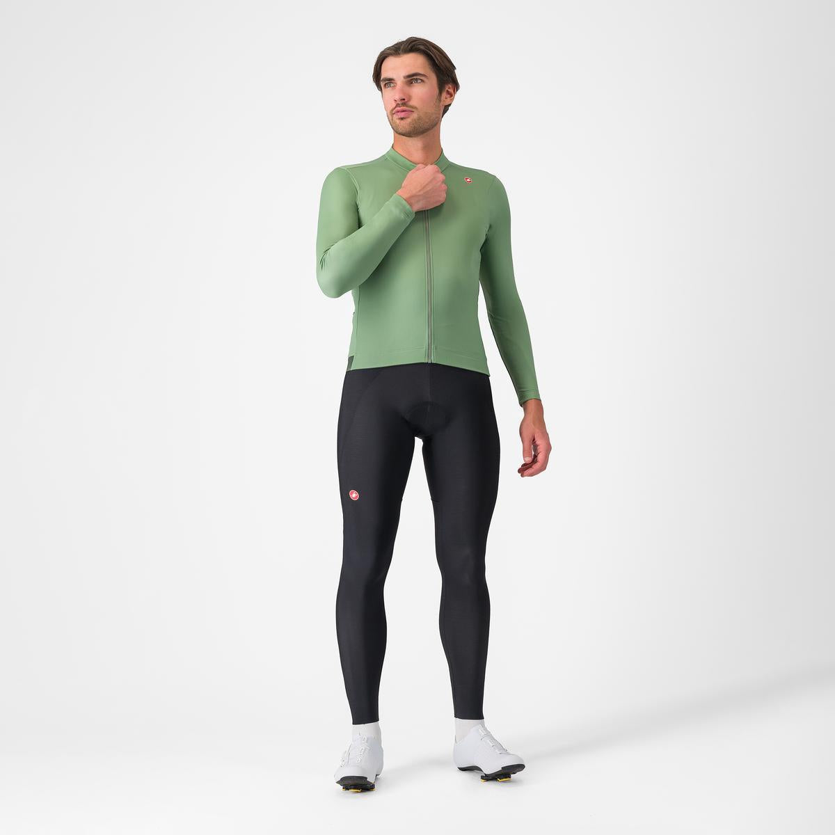 CASTELLI ESPRESSO THERMAL lange mouwen peper trui groen