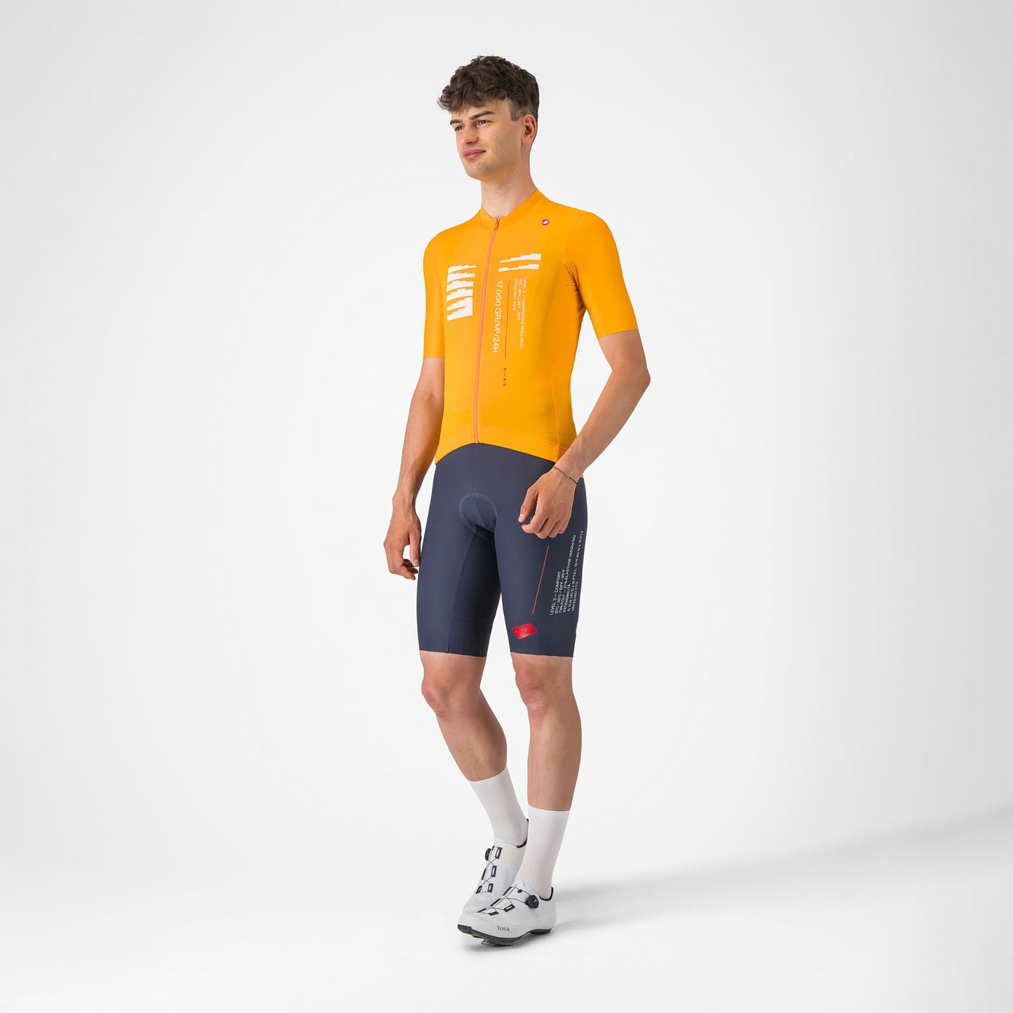 CASTELLI ESPRESSO R--A/D Korte Mouw Trui Oranje
